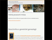 Tablet Screenshot of dnacentrum.cz